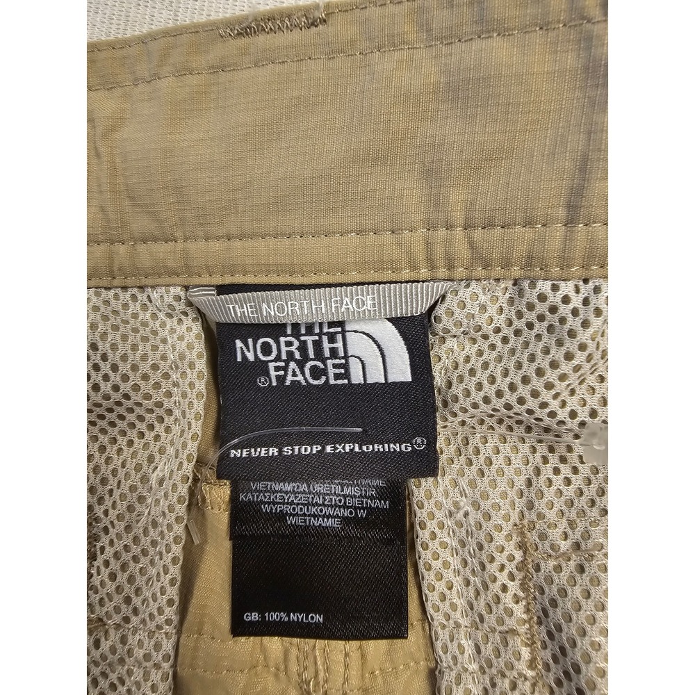 The North Face Mens Hiking Pants Tan Khaki Nylon Ripstop Straight Leg Size 36 - Picture 4 of 7
